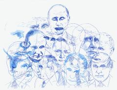 <i>Leaders, Putin #1</i> from the <em>Don't Look Away</em> series