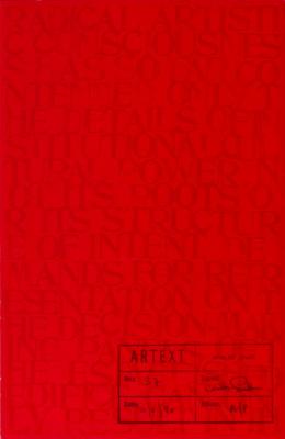 <em>Artext No. 37 (RADICAL ARTISTI...)</em>