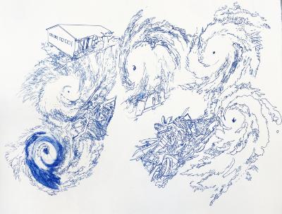 <i>Weatherman: Hurricane #2</i> from the <em>Don't Look Away</em> series