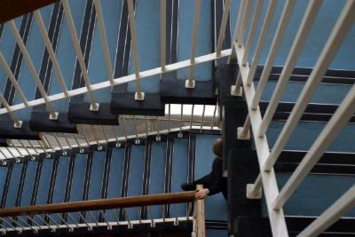 <em>Hunter Primary School (Main Staircase Passage), Calderwood, East Kilbride (from the EK Modernism series)</em>